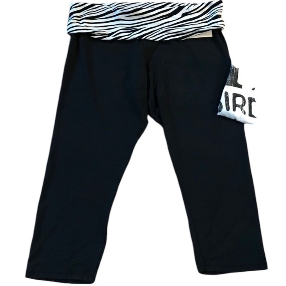 Tart black/white zebra print yoga pants